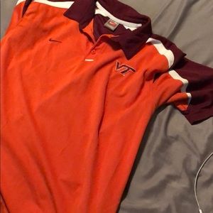Button up Virginia Tech shirt